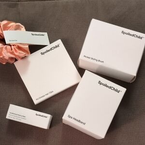 SpoiledChild Elegant Pink Hair Scrunchie